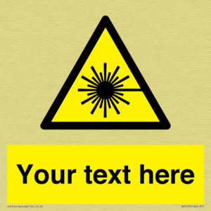 Custom Laser Hazard Sign